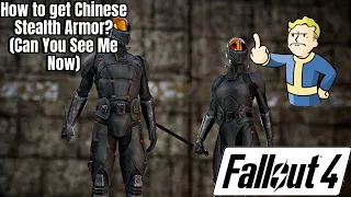 Fallout4: Where to get the Chinese Stealth Armor (Chinese Stealth Location) “Can You See Me Now”