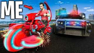 Running from Cops with Craziest Bikes on GTA 5 RP