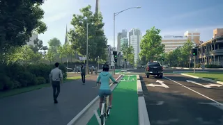 Protected intersections for cyclists