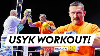 Usyk smashes the pads! 💥 | FULL Oleksandr Usyk media workout!