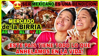 MERCADO de la BIRRIA AGUASCALIENTES🇲🇽 2023 reaction ¡Cuanto DIÉRAMOS por TENER en CUBA lugares ASÍ🥹!