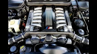 BMW 850CSI Starting and Revving with a 50p coin on the Engine Cover