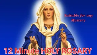 HOLY ROSARY📿✝️🌹- Quick 12 Minute (No more excuses!) 🌹🌹🌹❤️