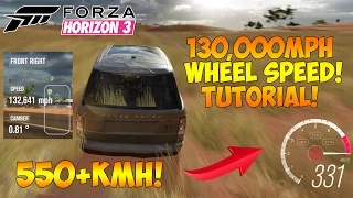 Forza Horizon 3 - HOW TO DRIVE OVER 900KMH! 150,000MPH WHEEL SPEED GLITCH!
