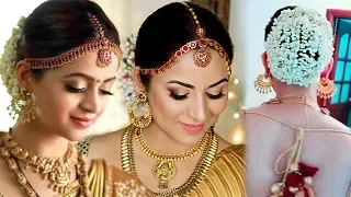Actress Bhavana inspired South Indian Bridal Look  || Affordable/Drugstore