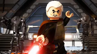 Count Dooku VS Obi Wan, Anakin and Yoda - LEGO Star Wars