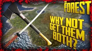 How to get the Modern Axe & Katana within 4 Minutes of each other | The Forest Tutorial