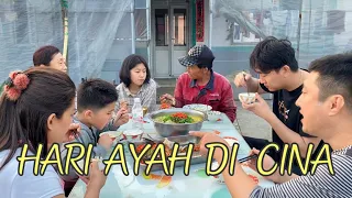 HARI AYAH MAKAN  BERSAMA MERTUA,SEDERHANA TAPI BAHAGIA,MAKANANYA BEDA BANGET DENGAN YG DI INDONESIA