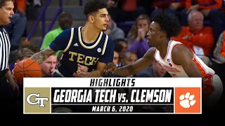 Georgia Tech vs. Clemson Basketball Highlights (2019-20) | Stadium