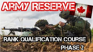 Canadian Army Reserve Rank Qualification Course Pt 2🪖🇨🇦