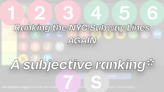 Ranking the NYC Subway Lines - 2023 Edition