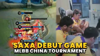 SAXA debut game in MLBB CHINA TOURNAMENT