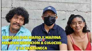 Esposos Don Mario y Marina Envían Bendecido a Colocho y Santaneca