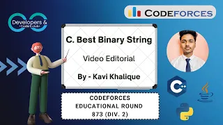 C. Best Binary String | Codeforces Educational Round #149 (Div. 2) | Codeforces | DCC NIT-A