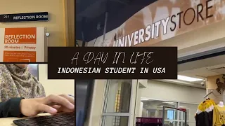 a day in life of UGRAD exchange student: class, study, workout, food | Global UGRAD Indonesia 🇮🇩