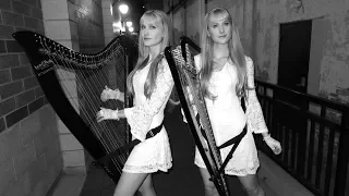 THE SOUND OF SILENCE (Harp Twins) Electric Harp - Camille and Kennerly