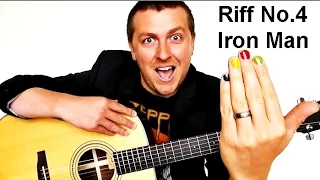 Easy Beginner Guitar Lesson - Iron Man - Riff No.4 - Drue James