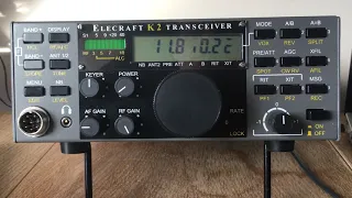 HAM Radio; Showing the different power usage of the Elecraft K2