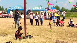 Узбекские канатоходцы ЛАЧИН. Бехрузбек Хожиматов