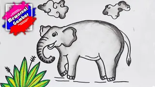Menggambar Dan Mewarnai Gambar Gajah Untuk Anak-Anak II mewarnai gambar II satisfying coloring