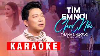 Karaoke Tân Cổ Tìm Em Nơi Chợ Nổi - Thanh Nhường ✔ Karaoke Tân Ca Cổ Beat Chuẩn