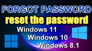 HOW TO RESET Administrator PASSWORD and Unlock Computer in Windows 11,10,8.1 Without Programs