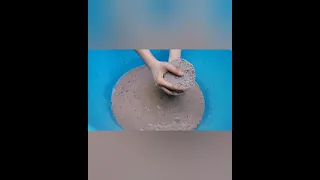 Gritty Sand Cement Crumbles in Water +Dipping