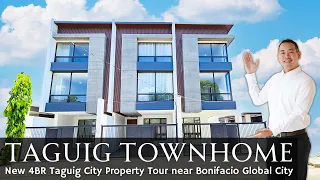 House Tour T6 • Inside an UPSCALE Modern 4BR Townhouse for Sale near Bonifacio Global City Taguig