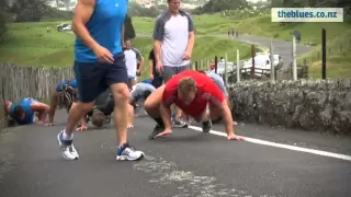 Blues pre-season training: sprints up One Tree Hill