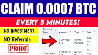 CLAIM 0.0007 BTC EVERY 4 MINUTES | NEW HIGH PAYING CRYPTOCURRENCY FAUCET