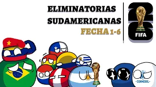 Eliminatorias Sudamericanas 2026 (Fecha 1-6) - Countryballs Animation