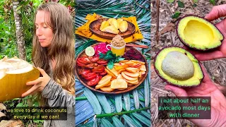 What I eat in a day on the raw vegan frugivore diet #shorts