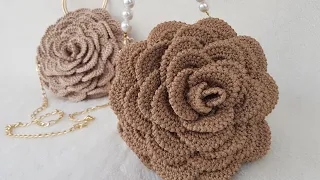 🌹GÜL ÇANTA YAPIMI (TÜM DETAYLARI İLE)  - ROSE BAG🌹 -ASTAR YAPIMI