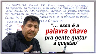 A interpretação é tudo! Questão de concurso com Sistema   Prof Robson Liers - Mathematicamente