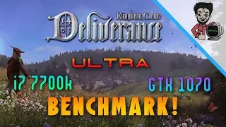 Kingdom Come Deliverance Benchmark Stats |Ultra|i7 7700k @ 4.2Ghz, NVIDIA GeForce GTX 1070, 16GB RAM