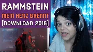 Rammstein  -  "Mein Herz Brennt"  (Live @ 2016 Download)  -  REACTION