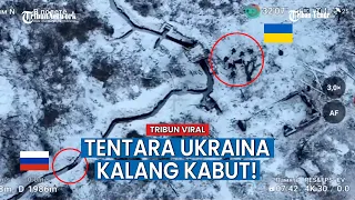 Tempat Persembunyian Diterjang Artileri Rusia, Tentara Ukraina Kalang Kabut!