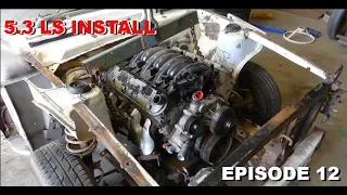 5.3 LS INSTALL IN A 1960s Falcon! Custom Trans Tunnel + Engine mounts Haulass Garage: Episode 12