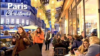 Paris France, Christmas in Paris, night and day walks - HDR Walking - HDR 60 fps