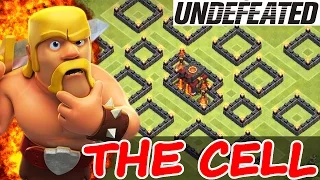 Clash Of Clans | "THE CELL" WEIRDEST TROLL BASE! | UNDEFEATED TH10 DEFENCE 2015!
