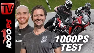 1000PS Test - Honda CB650F und CBR650F 2017 im Test - Schaaf und NastyNils drücken an!