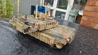 M1A2 SEP tusk 2 Abrams 1/16 deck level test