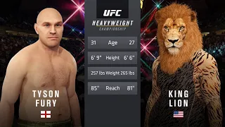 Tyson Fury vs. King Lion - EA Sports UFC 4 - Boxing Stars 🥊