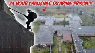 24 HOUR OVERNIGHT CHALLENGE HAUNTED ABANDONED PRISON ESCAPING FROM PRISON PART 2