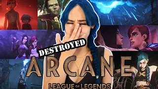 I watched ALL episodes of ARCANE and now I'm DESTROYED | Arcane season 1 reaction