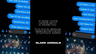 Heat Waves - Glass Animals | Chat Lyrics Status | #shorts