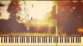 [Synthesia Piano] 줄라이 [July] - Hello July