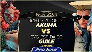 ROHTO Z! Tokido (Akuma) vs CYG BST Daigo (Guile) - NCR 2019 - Top 16 - CPT 2019