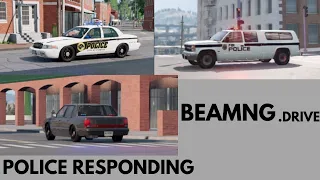 Police Responding In BeamNG.Drive EMS, FBI, Police Responding!