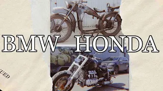 Мотоциклы Honda Valkyrie и BMW под реставрацию от мотоателье Ретроцикл.